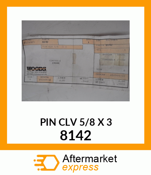 PIN CLV 5/8 X 3 8142