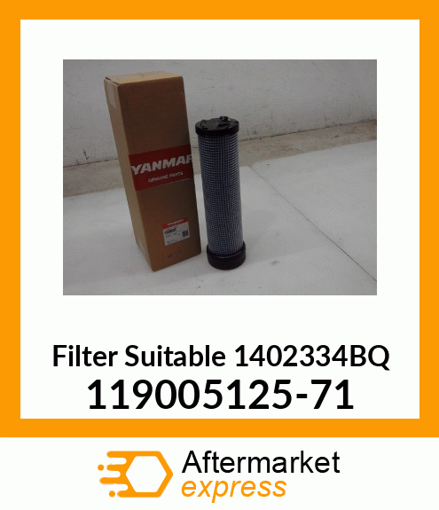 Filter Suitable 1402334BQ 119005-12571