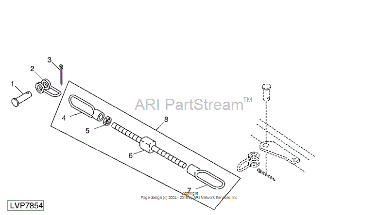 RE45708 - Sway Chain fits JOHN DEERE