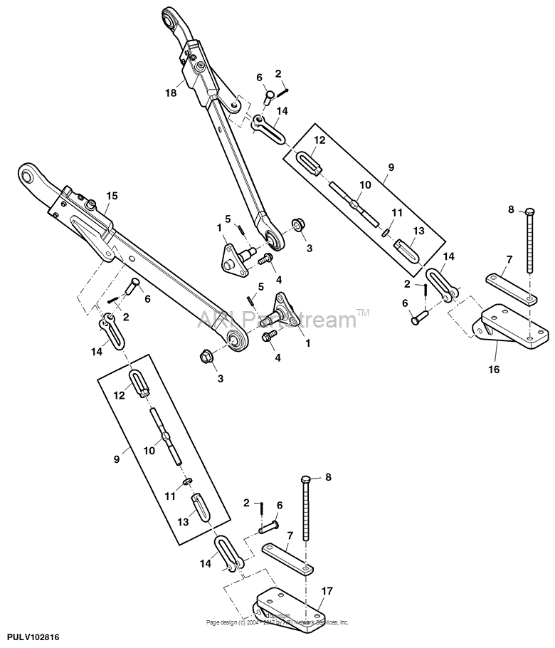 RE45708 - Sway Chain fits JOHN DEERE