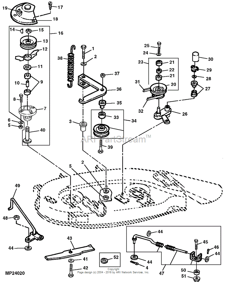 Exploring the John Deere GT 245 Deck Diagram: An In-Depth Look