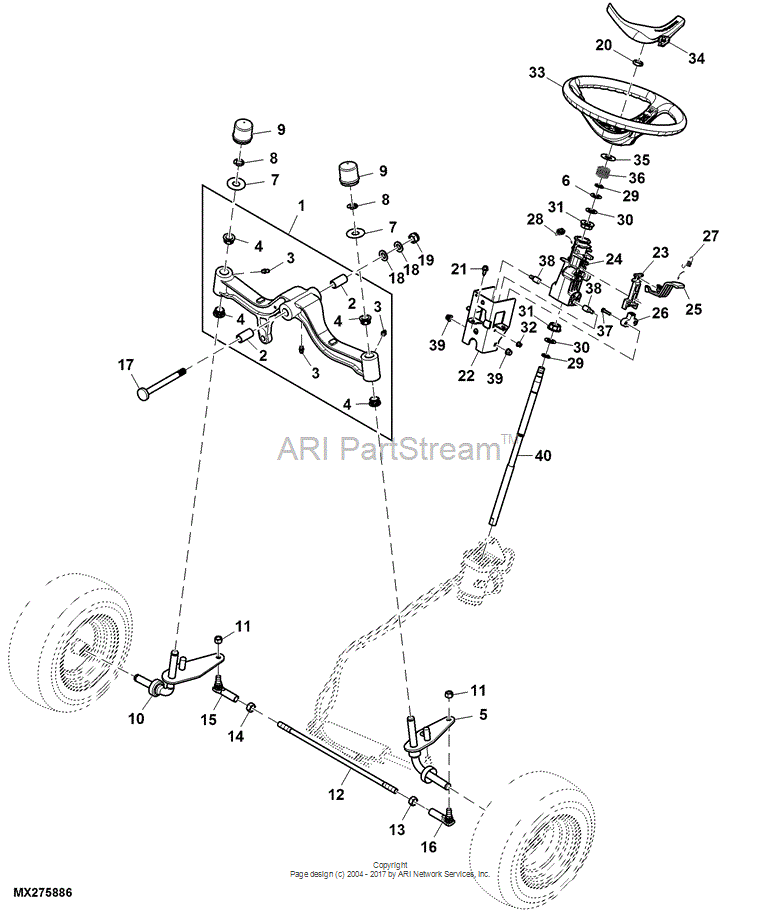 M151725 John Deere Steering Column fits John Deere Price 94.16 Stock Colorado