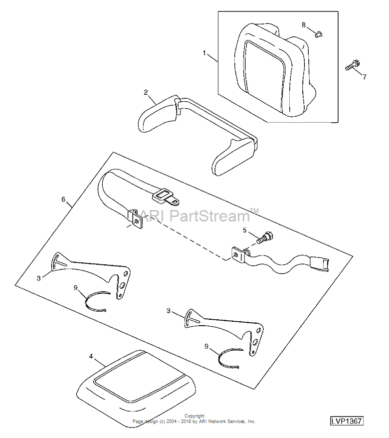 RE45847 - CUSHION fits JOHN DEERE | Price: $345.50