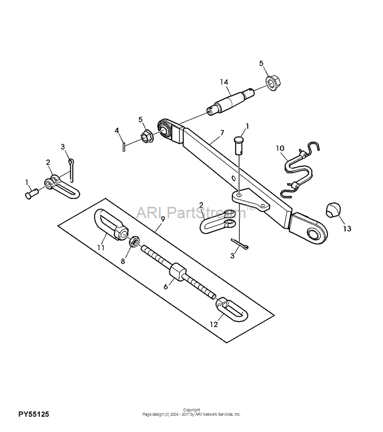 RE45708 - Sway Chain fits JOHN DEERE