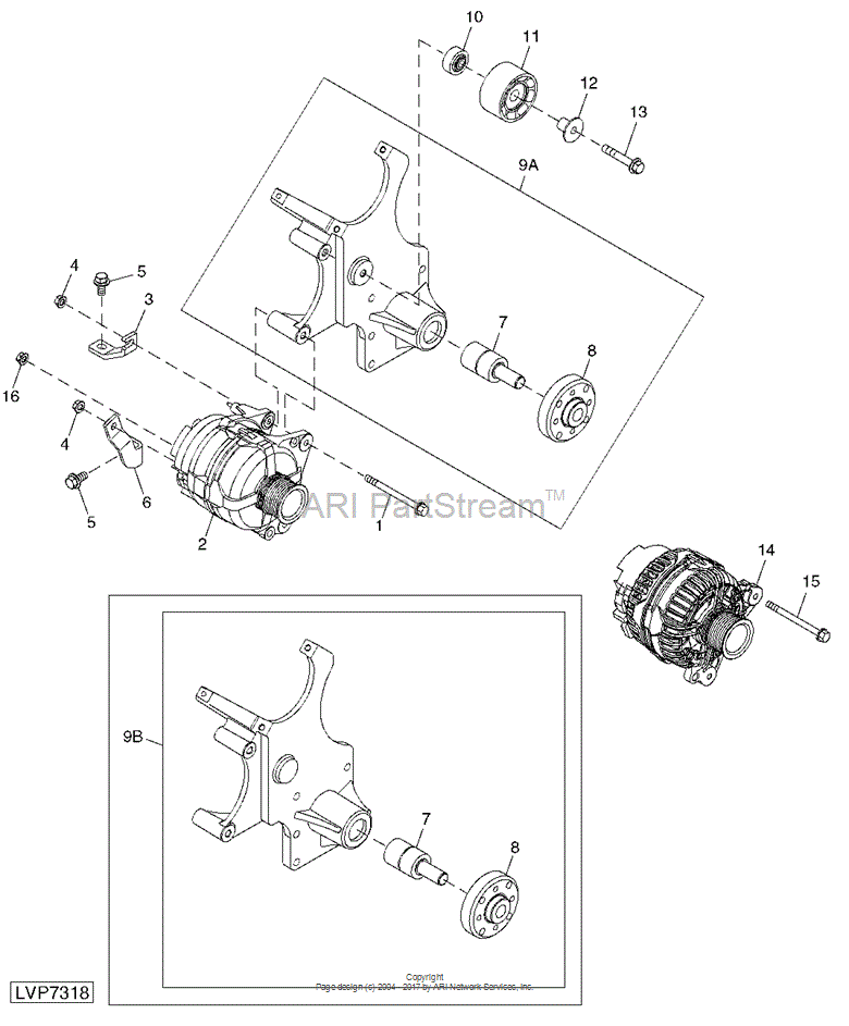 RE505264 - ROLLER IDLER PULLEY ACU fits JOHN DEERE | Price: $33.17 ...