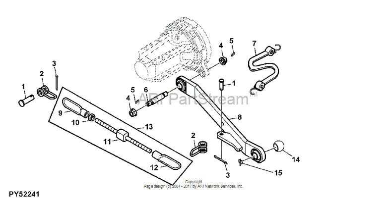 RE45708 - Sway Chain fits JOHN DEERE