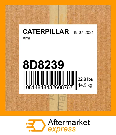 8D8239 - Arm fits CATERPILLAR | Price: $611.33 Stock: Kentucky