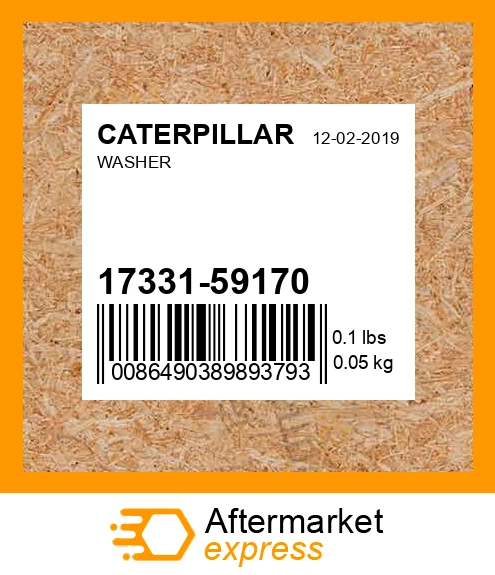17331-59170 - WASHER fits CATERPILLAR | Price: $4.89