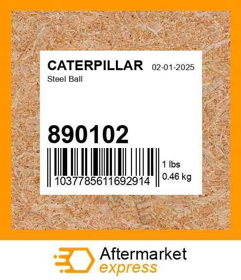 890102 - Steel Ball fits CATERPILLAR | Price: $4.95 Stock: Kentucky