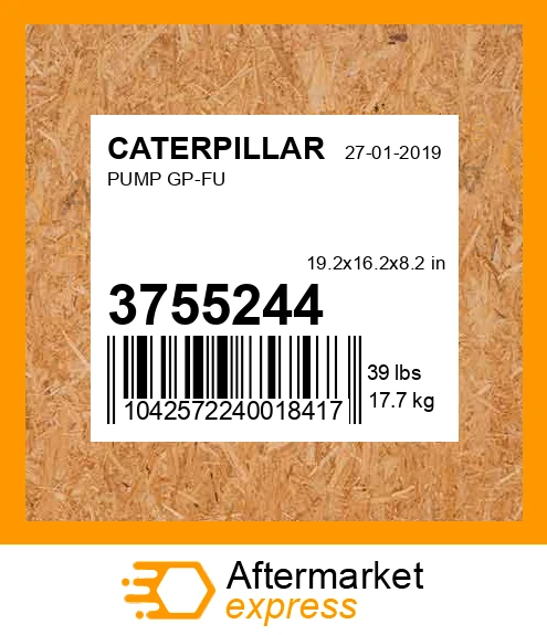 3755244 - PUMP GP-FU fits CATERPILLAR | Price: $2,189 Stock: Tennessee