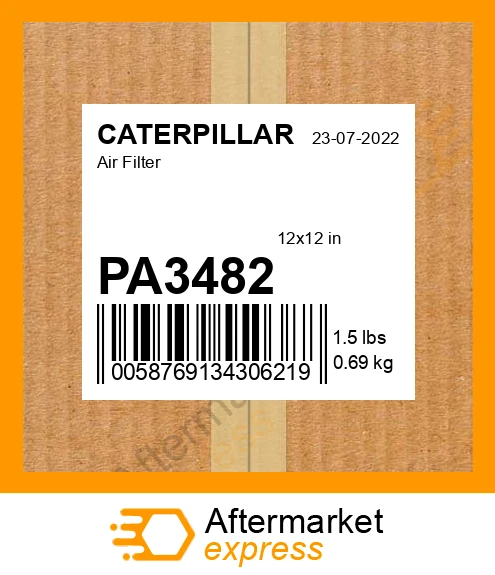 PA3482 - Air Filter fits CATERPILLAR | Price: $191.49
