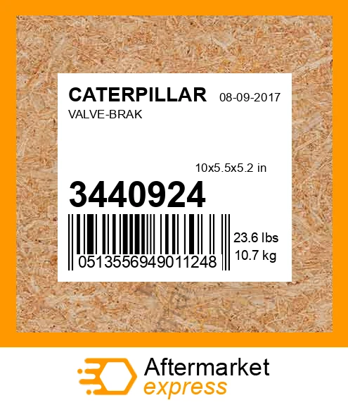 3440924 - VALVE-BRAK fits CATERPILLAR | Price: $1,598