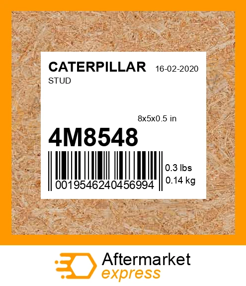 4M8548 - STUD fits CATERPILLAR | Price: $21.05 Stock: Indiana