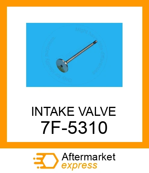 INTAKE VALVE 7F-5310