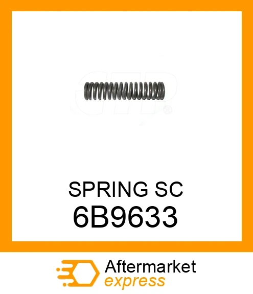 6B9633 - SPRING SC fits CATERPILLAR | Price: $5.83 Stock: Florida