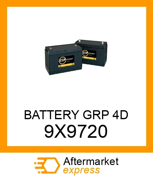 9X9720 - BATTERY GRP 4D fits CATERPILLAR | Price: $487.54