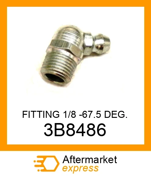 3B8486 - FITTING 1/8 -67.5 DEG. fits CATERPILLAR | Price: $0.58