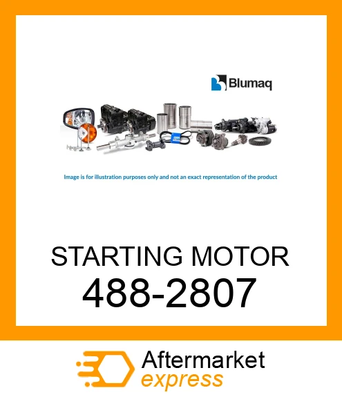 488-2807 - STARTING MOTOR fits CATERPILLAR | Price: $2,058