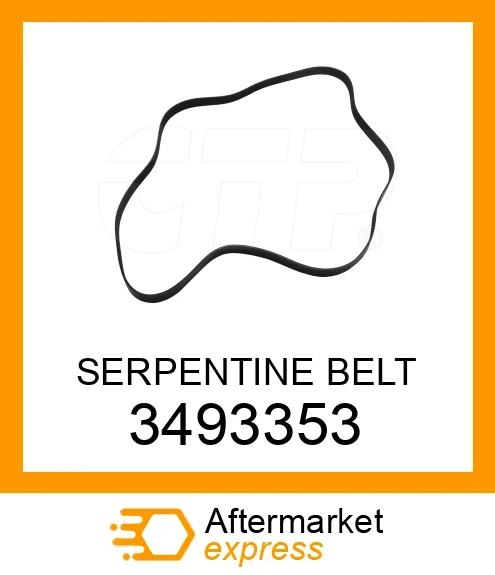 3493353 - SERPENTINE BELT fits CATERPILLAR | Price: $23.59 Stock