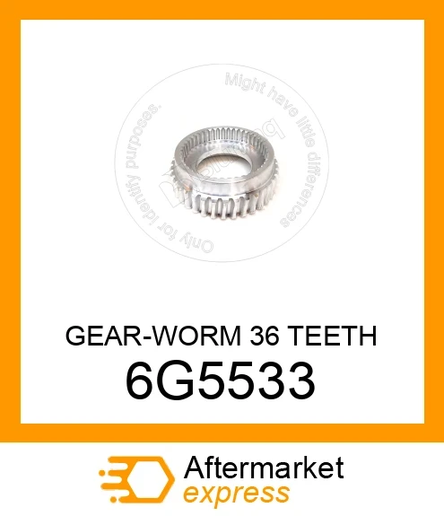 6G5533 - GEAR-WORM 36 TEETH fits CATERPILLAR | Price: $316.90