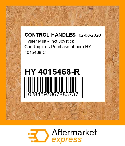 HY 4015468-R - Hyster Multi-Fnct Joystick CanRequires Purchase of core ...