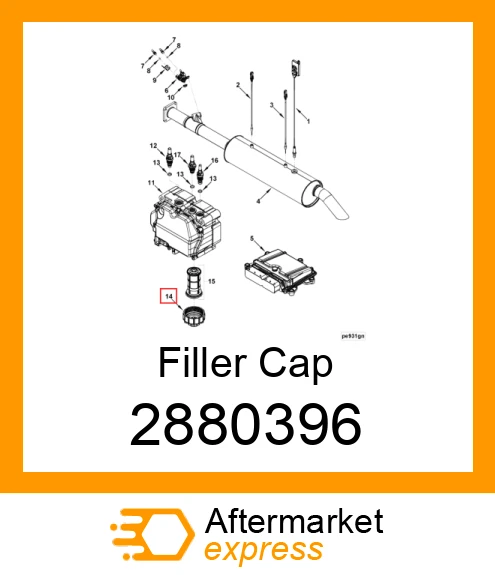 2880396 - Filler Cap fits CUMMINS | Price: $68.14 Stock: California