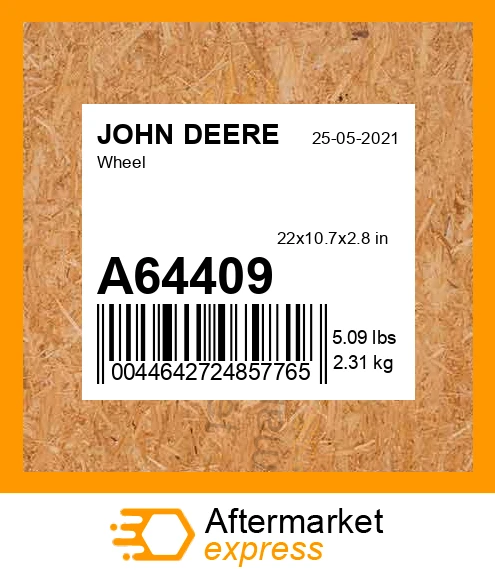 A64409 - Wheel fits JOHN DEERE
