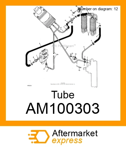 AM100303 - Tube fits JOHN DEERE