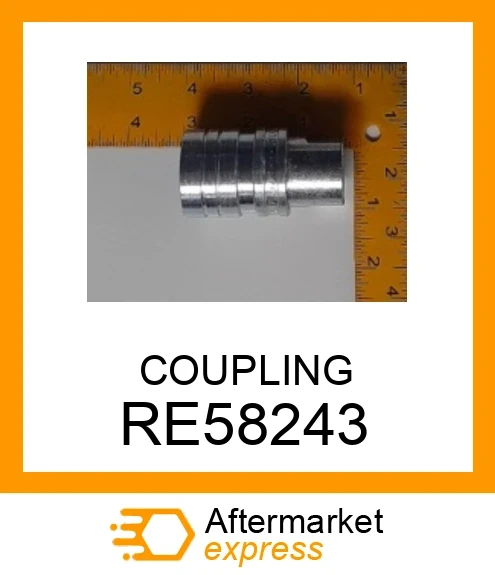 RE58243 - COUPLING fits JOHN DEERE | Price: $47.27 Stock: Wisconsin