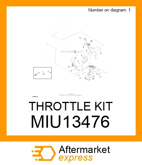 Miju MIU13476 - THROTTLE KIT fits JOHN DEERE |