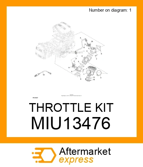 Miju MIU13476 - THROTTLE KIT fits JOHN DEERE |