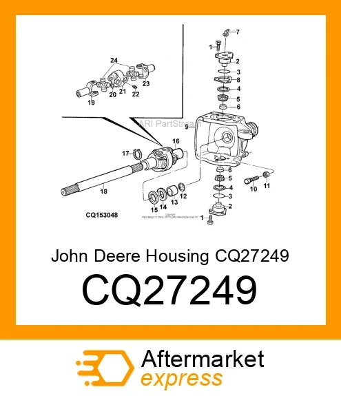 CQ27249 - Housing fits JOHN DEERE |