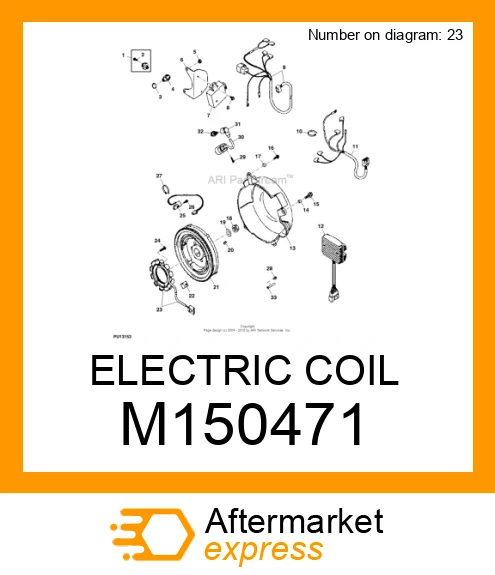 M150471 - ELECTRIC COIL fits JOHN DEERE