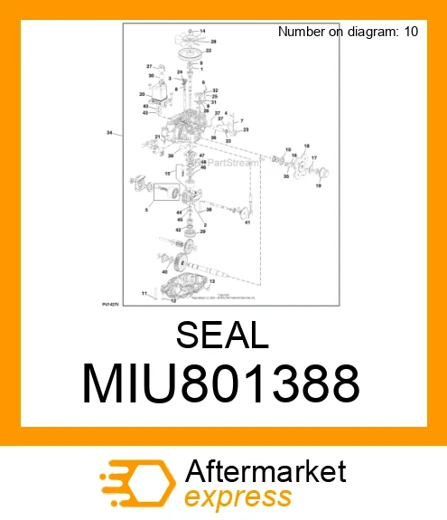 MIU801388 - SEAL fits JOHN DEERE | Price: $5.30 Stock: Wisconsin