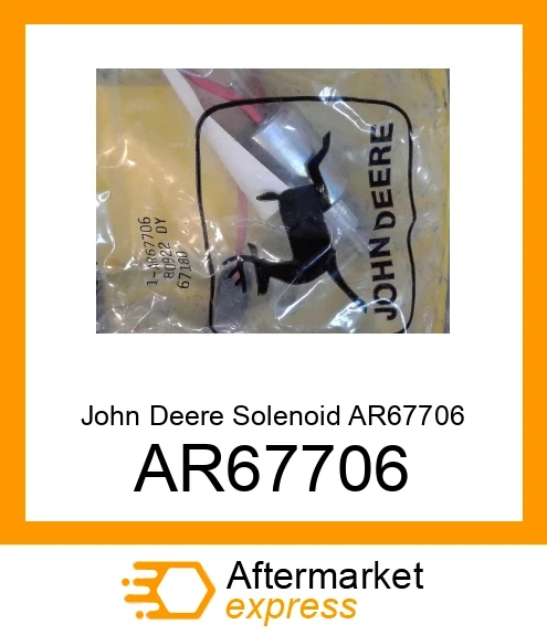 AR67706 - SOLENOID12V fits JOHN DEERE | Price: $268.14
