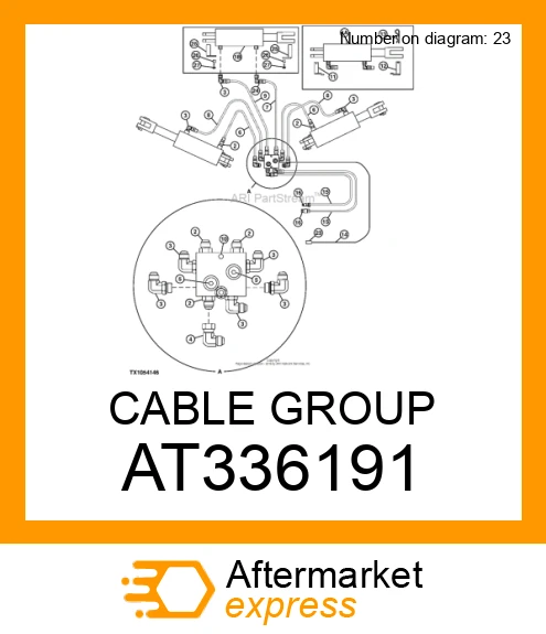 At336191 AT336191 - CABLE GROUP fits JOHN DEERE