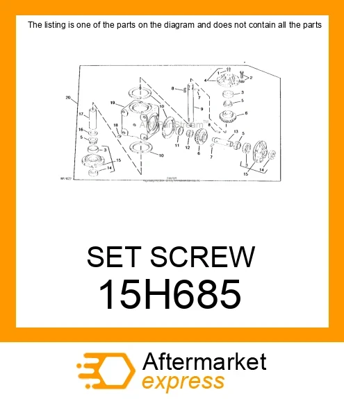 SET SCREW 15H685
