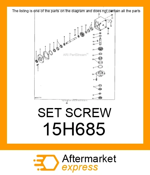 SET SCREW 15H685