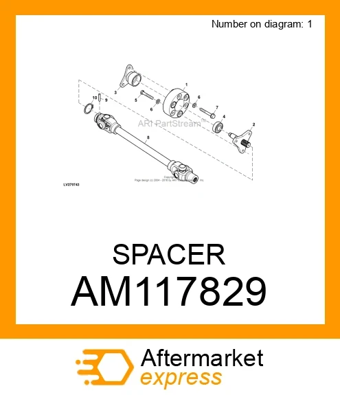 AM117829 - SPACER fits JOHN DEERE |