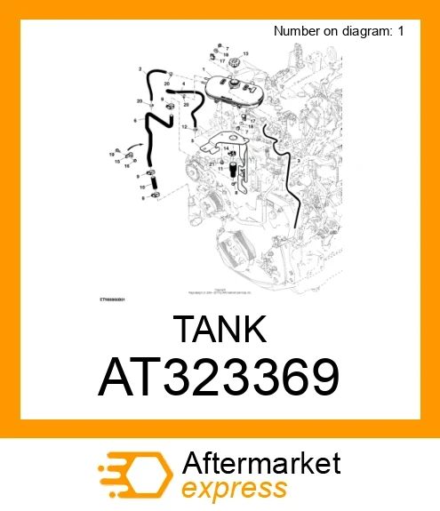 AT323369 - TANK fits JOHN DEERE