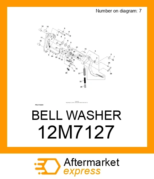 BELL WASHER 12M7127