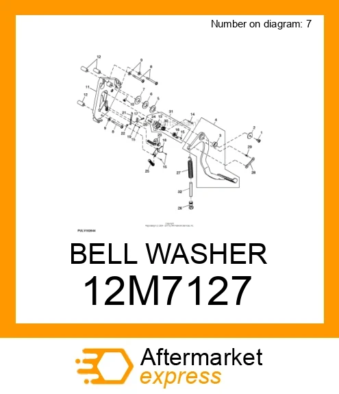 BELL WASHER 12M7127