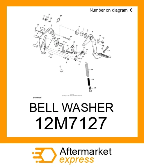 BELL WASHER 12M7127