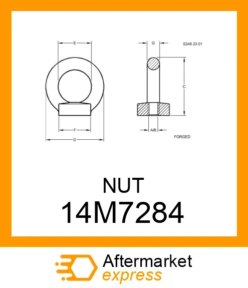 NUT 14M7284