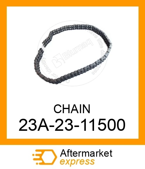 23A-23-11500 - CHAIN fits KOMATSU | Price: $318.72 Stock