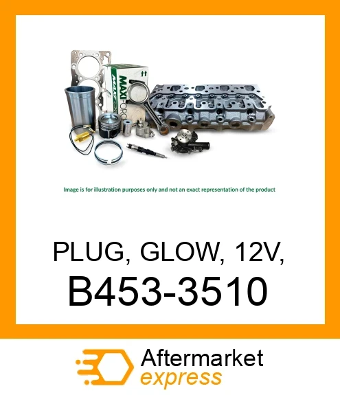PLUG, GLOW, 12V, 3054/C3.3/C4.4/C6.6 B453-3510