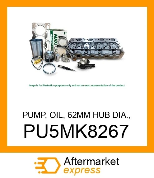 PUMP, OIL, 62MM HUB DIA., N844/400D SERIES PU5MK8267