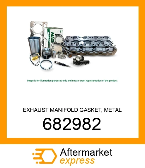 EXHAUST MANIFOLD GASKET, METAL 682982