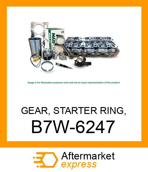 GEAR, STARTER RING, 3054/C3.3, 115 Teeth B7W-6247