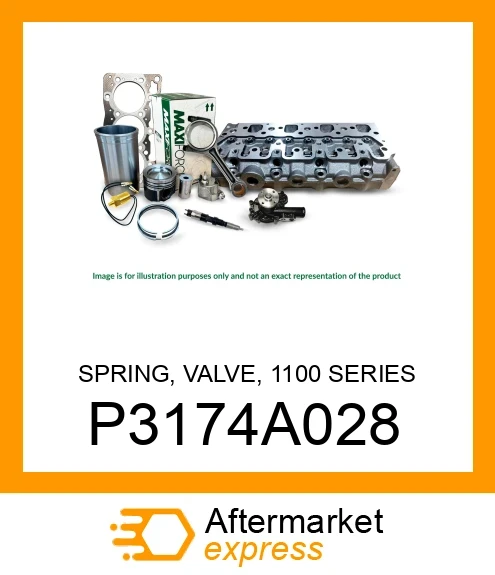 SPRING, VALVE, 1100 SERIES P3174A028